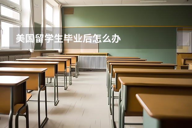 美国留学生毕业后怎么办