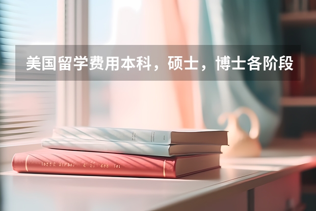 美国留学费用本科，硕士，博士各阶段费用汇总，预算需要多少 美国留学费用到底需要多少